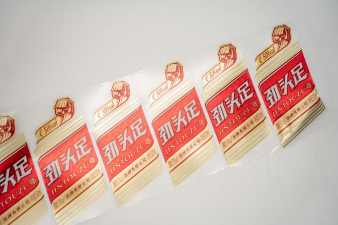 Dayanıklı Şeffaf Özel Logo Yapıştırıcı Barkod Hassas Etiket Yapıştırıcı 2