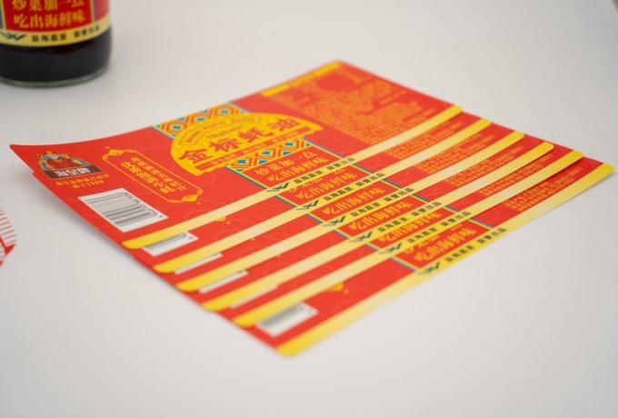 Yansıtıcı İçecek Şişesi Etiketi Kimyasallara dayanıklı çıkarılabilir yapışkan etiketler 5