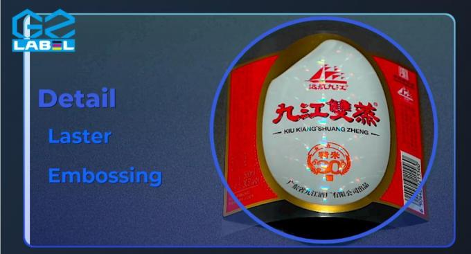 Kendine yapışkan Logo Şarap Şişesi Etiketi Su geçirmez PVC Vinyl Die Cut Sticker Etiketi 6