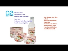 Kendi kendine yapışkan etiket & Özel etiket çıkartması