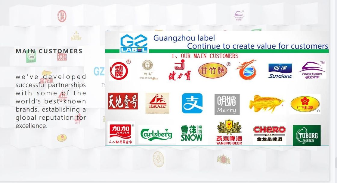 Çevre dostu yapıştırıcılar cam şişeler ve kutular için özel etiket çıkartması etiket çıkartması üreticisi