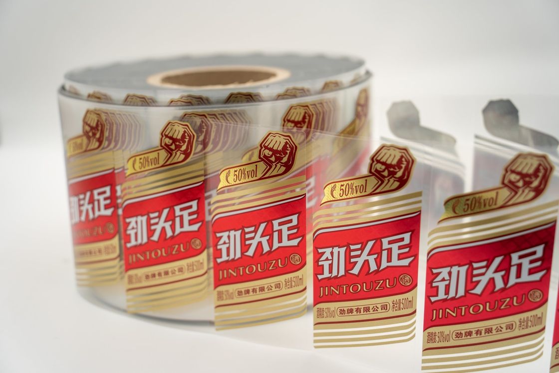 Meyve suyu şarabı ve aromalı ürünler için özelleştirilmiş kendi kendine yapışkan etiket