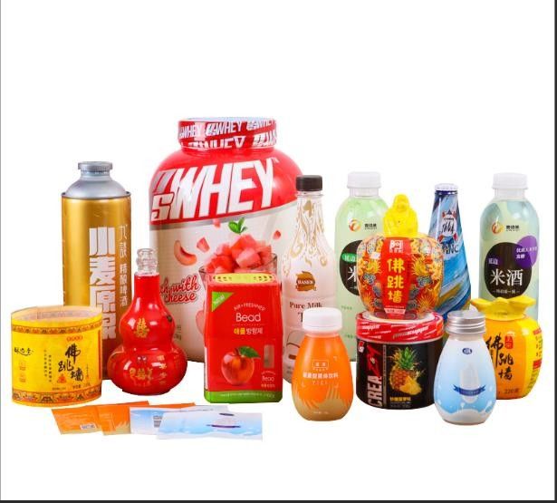 Beyaz BOPP/PE/PP/PVC/PET'li aromalı etiket için su geçirmez küçülme kağıt etiketleri