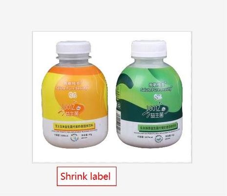Beyaz BOPP/PE/PP/PVC/PET'li aromalı etiket için su geçirmez küçülme kağıt etiketleri
